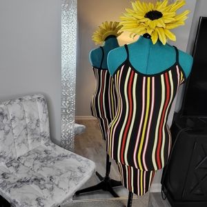 Multi color body con dress